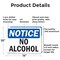 Signmission No Alcohol, 14 in W x Rectangle, Aluminum OS-2PACK-NS-A-1014-L-16002 - alternate 4